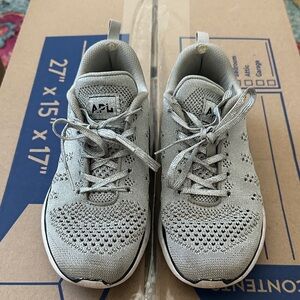 APL Light Gray Knit Athletic Shoes